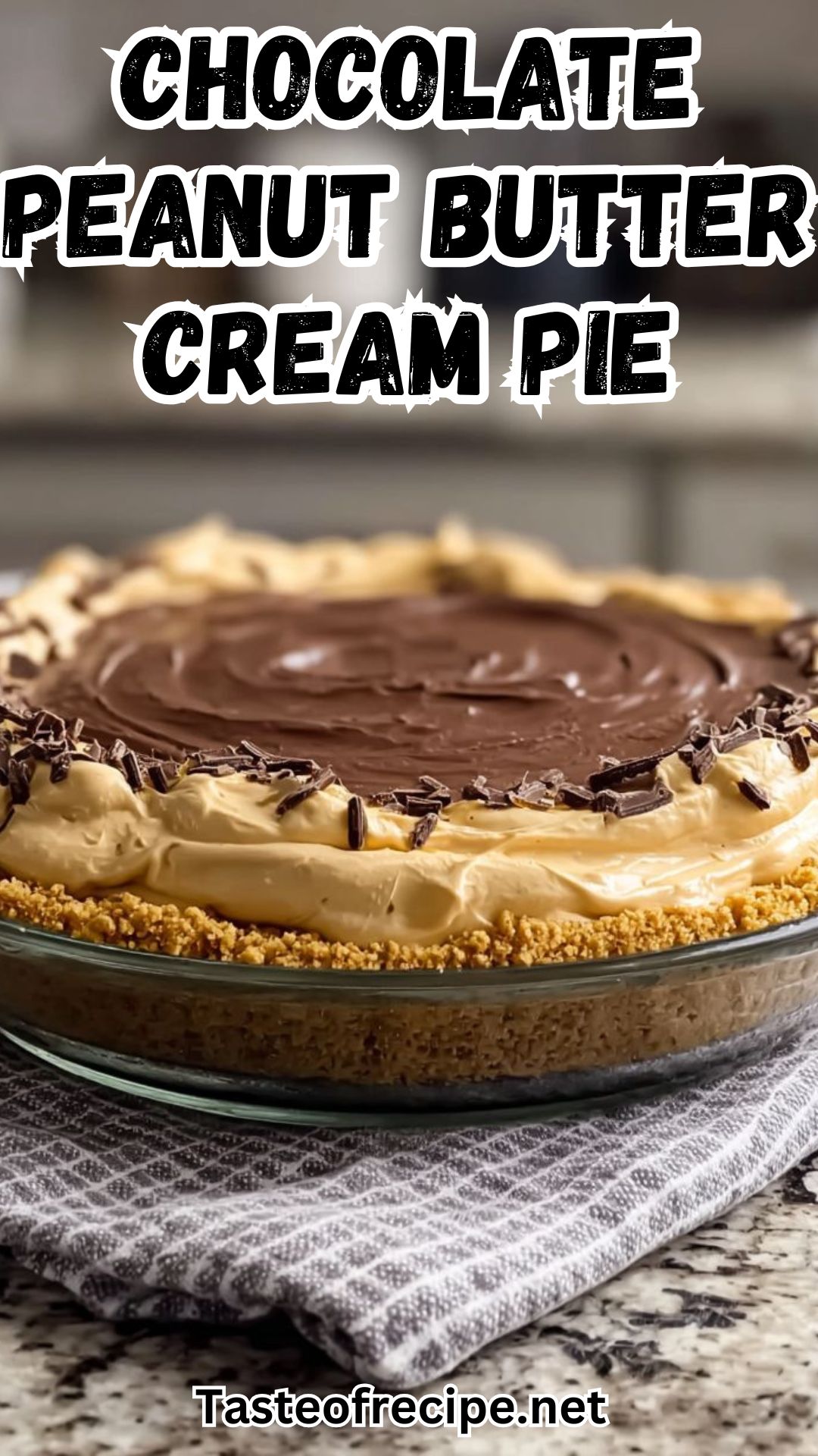 Chocolate Peanut Butter Cream Pie