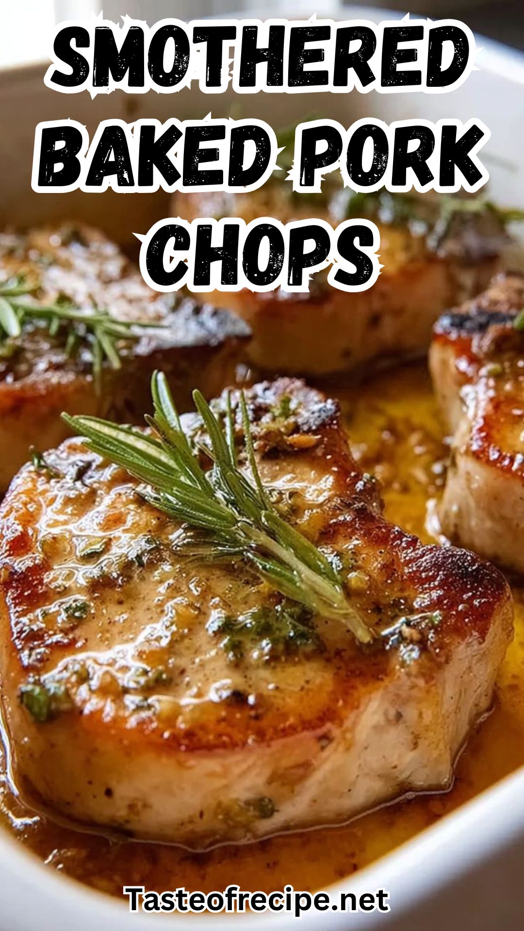Herb-Infused Smothered Baked Pork Chops with Apple Cider Glaze