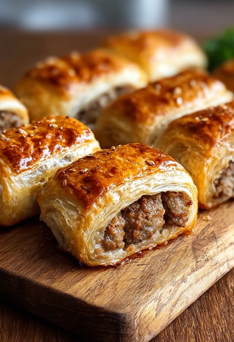 Meaty Sausage Rolls – The Snack That Disappears Before They Cool