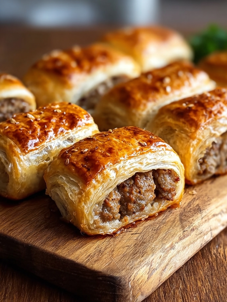 Meaty Sausage Rolls – The Snack That Disappears Before They Cool