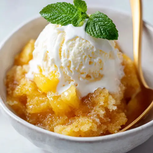Slow Cooker 3-Ingredient Pineapple Dump Cake