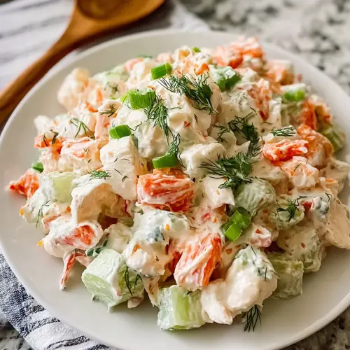 Southern-Style Creamy Seafood Salad with Imitation Crab — My Shortcut to a Coastal Craving