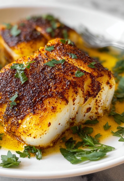 Baked Blackened Cod