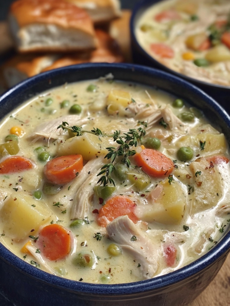 Southern Chicken Pot Pie Soup – A Hug in a Bowl
