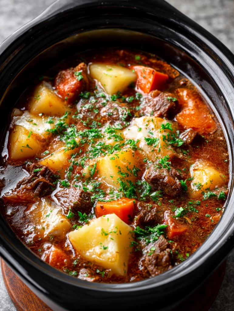 Slow Cooker Beef and Potato Stew
