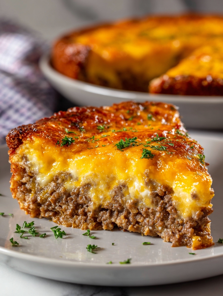 Southern Style Cheeseburger Pie