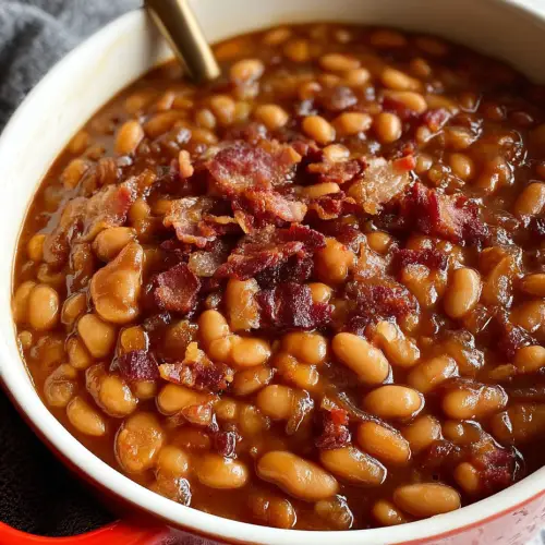 Georgia’s Loaded Baked Beans — Sweet, Smoky, and the First Dish Emptied at Any Potluck