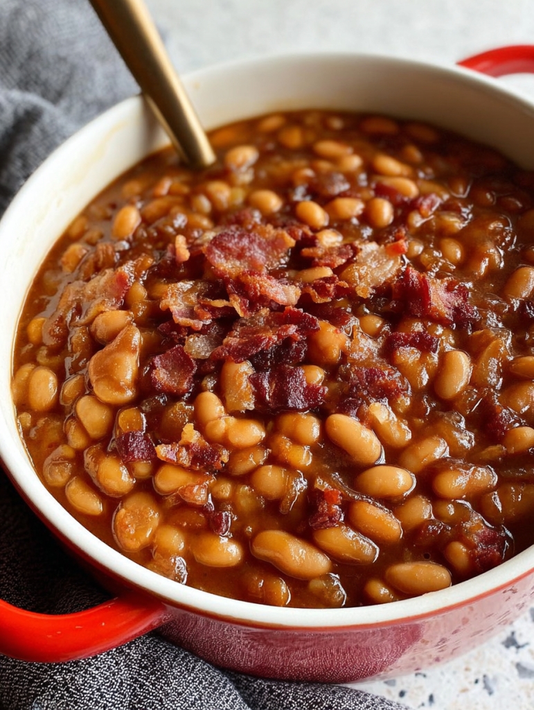 Georgia’s Loaded Baked Beans — Sweet, Smoky, and the First Dish Emptied at Any Potluck