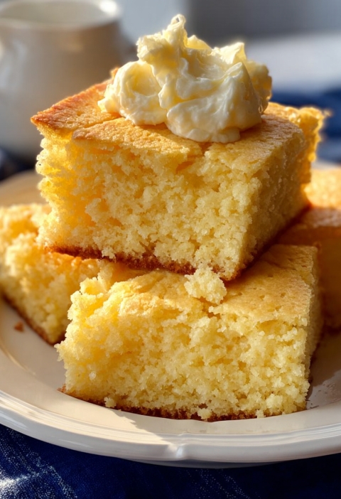 Amish Sour Cream Cornbread – Moist, Cozy, and the Kind You Can’t Stop Slicing