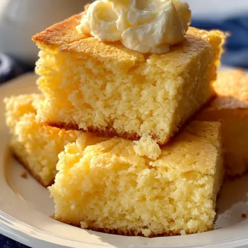 Amish Sour Cream Cornbread – Moist, Cozy, and the Kind You Can’t Stop Slicing