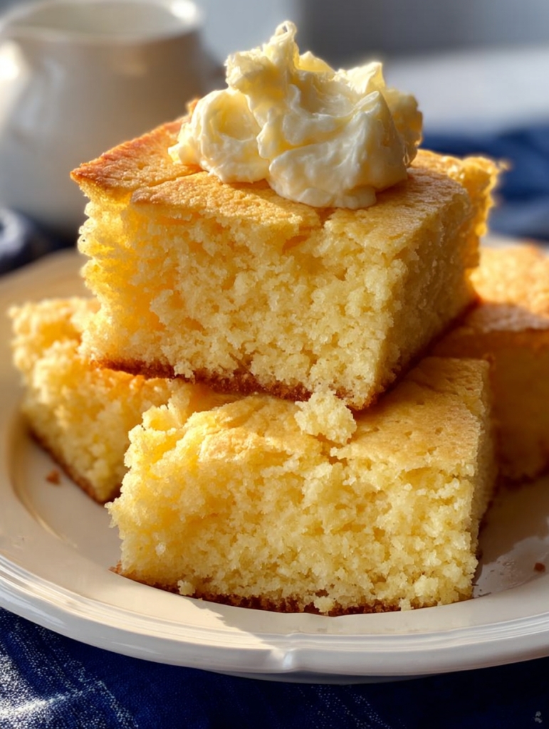 Amish Sour Cream Cornbread – Moist, Cozy, and the Kind You Can’t Stop Slicing