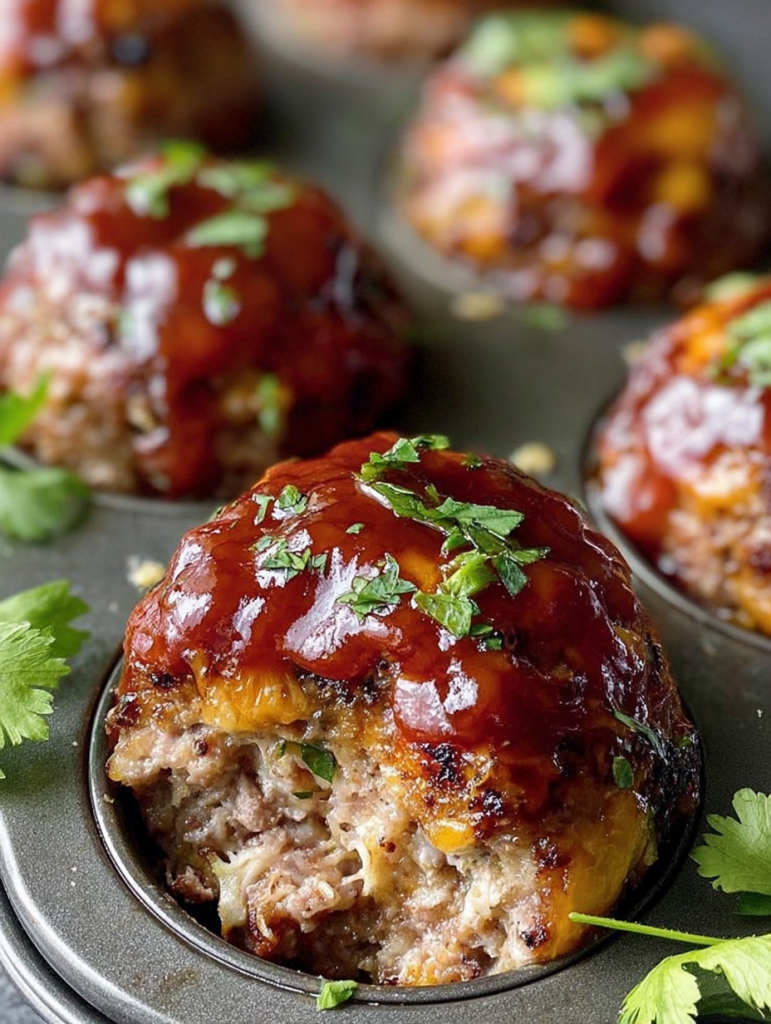 Cheesy Stuffed Meatloaf Bites: Little Bundles of Comfort