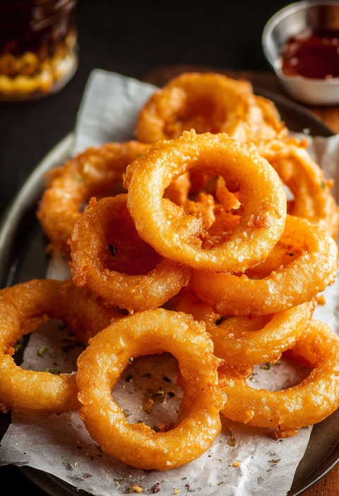 Beer Battered Onion Rings — Hot, Crispy, and Gone Before You Sit Down