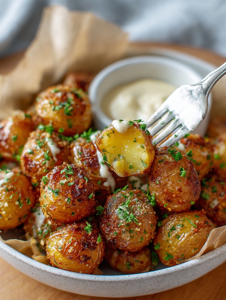 Mustard Potato Poppers – Crispy, Tangy, and Seriously Habit-Forming