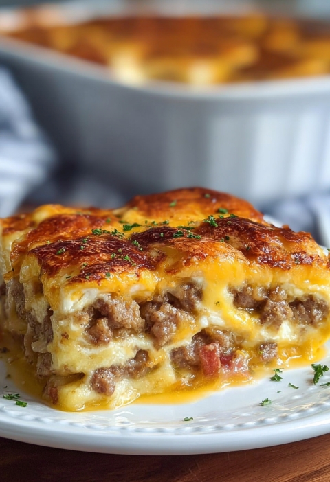 Pancake Sausage Casserole – A Midwest Morning Classic