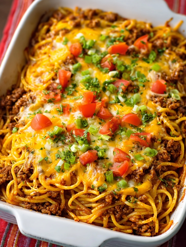 Taco Spaghetti Bake: A Cheesy, Bold Twist on a Weeknight Favorite