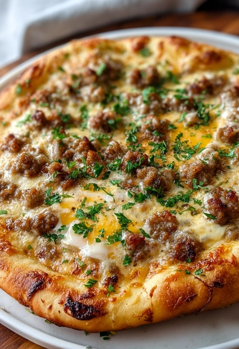 Biscuits and Sausage Gravy Breakfast Pizza: The Breakfast Hug You Didn’t Know You Needed