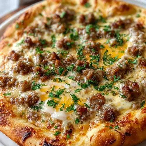 Biscuits and Sausage Gravy Breakfast Pizza: The Breakfast Hug You Didn’t Know You Needed