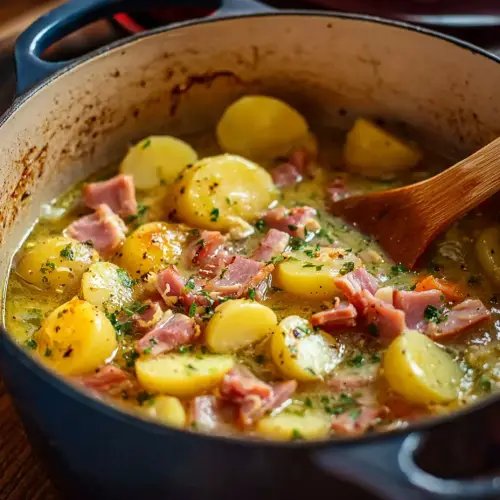 Stewed Potatoes with Ham — The Kind of Meal That Feels Like a Hug