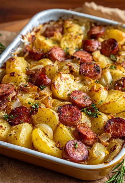 Smoked Sausage & Potato Bake