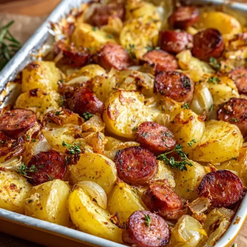 Smoked Sausage & Potato Bake