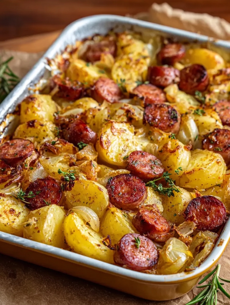 Smoked Sausage & Potato Bake