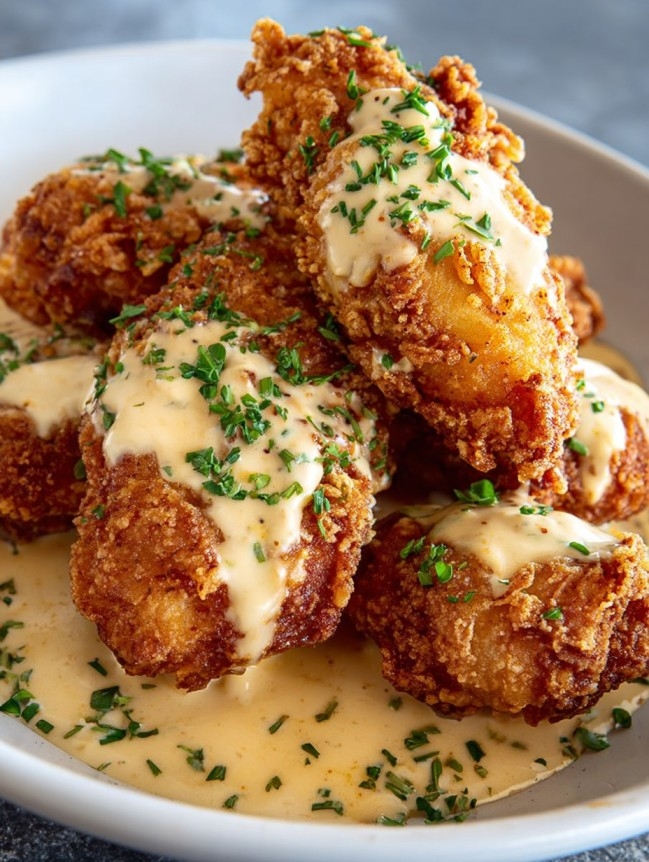 Southern Fried Chicken with Creamy Cajun Sauce: The Kind of Meal Folks Remember