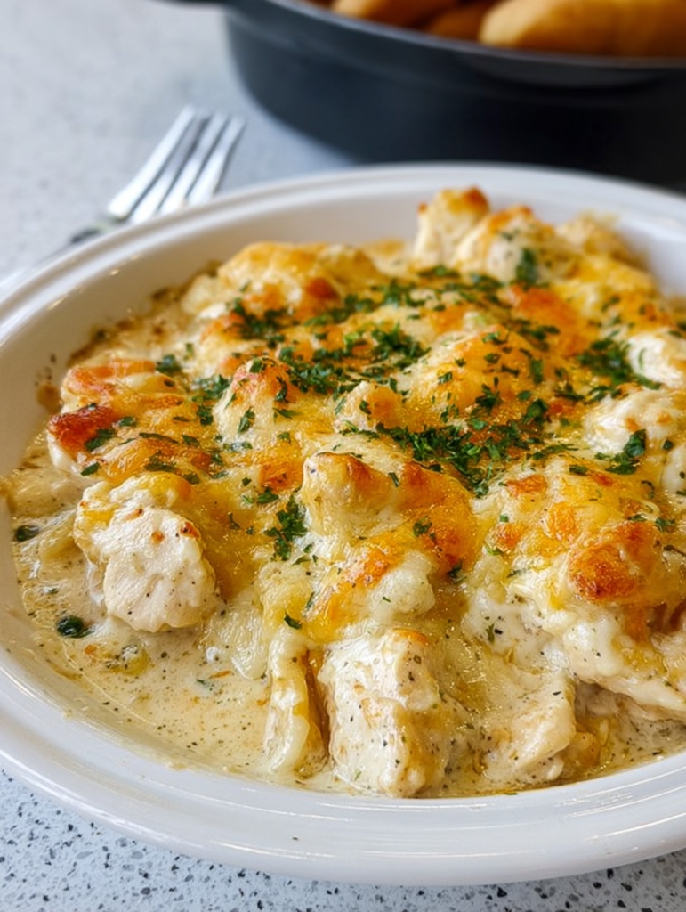 Creamy Slow Cooker Chicken & Cheese Casserole: A Midwest Hug on a Plate