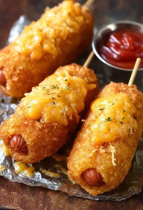 Cheesy Corn Dog Bites: A Fairground Favorite, Straight From My Fryer