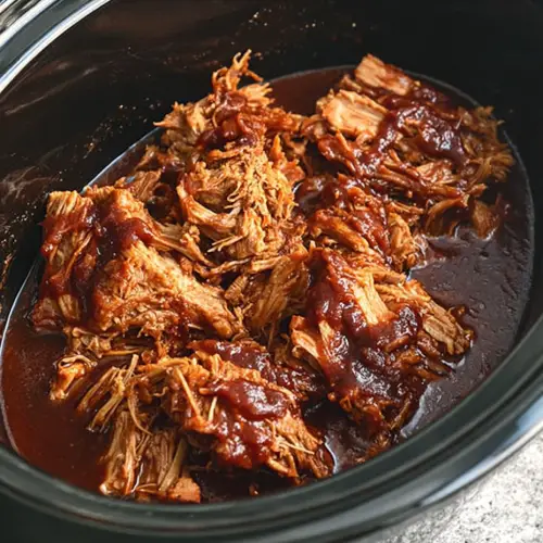 Slow Cooker Pulled Pork with BBQ Sauce