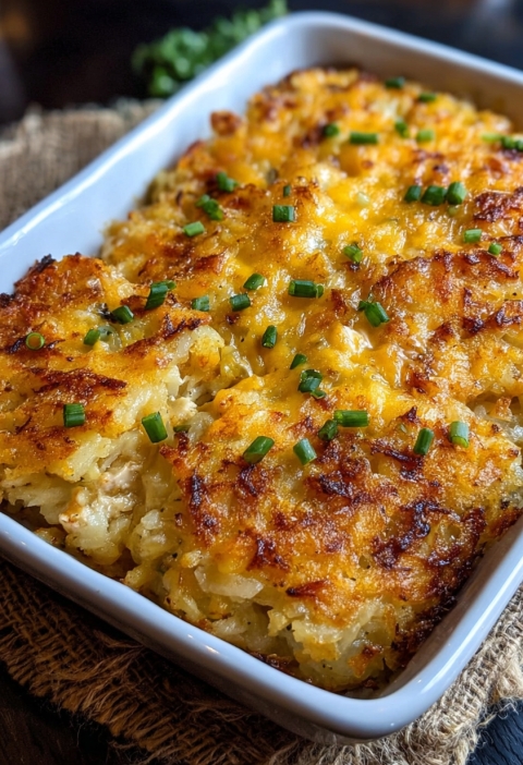 That One Casserole Everyone Asks Me About: Chicken Hashbrown Casserole