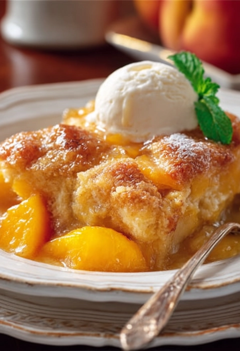 Tennessee Peach Pudding: A Southern Hug in Dessert Form