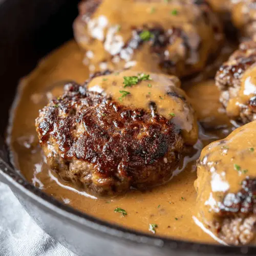 Polish Hamburgers in Mushroom Gravy
