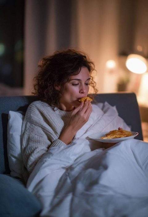 Late-Night Eats Feel Cozy—But Here’s Why After-7 pm Snacking Can Trip You Up