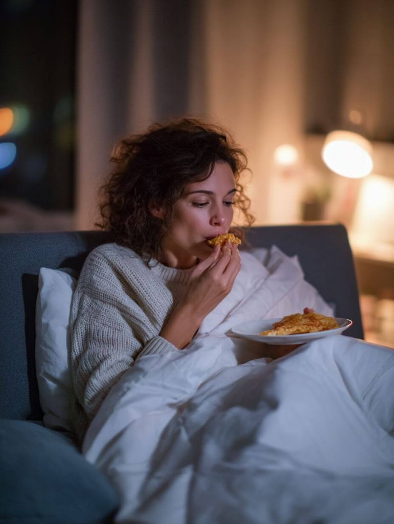 Late-Night Eats Feel Cozy—But Here’s Why After-7 pm Snacking Can Trip You Up