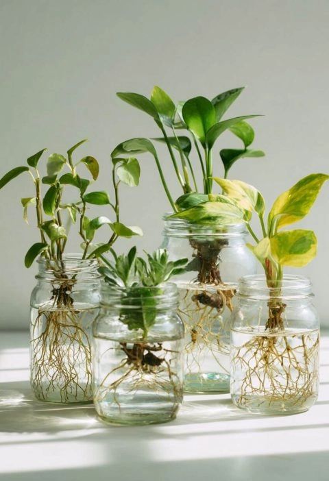 My Favorite Dirt-Free Gardening Trick: Growing Plants in Water