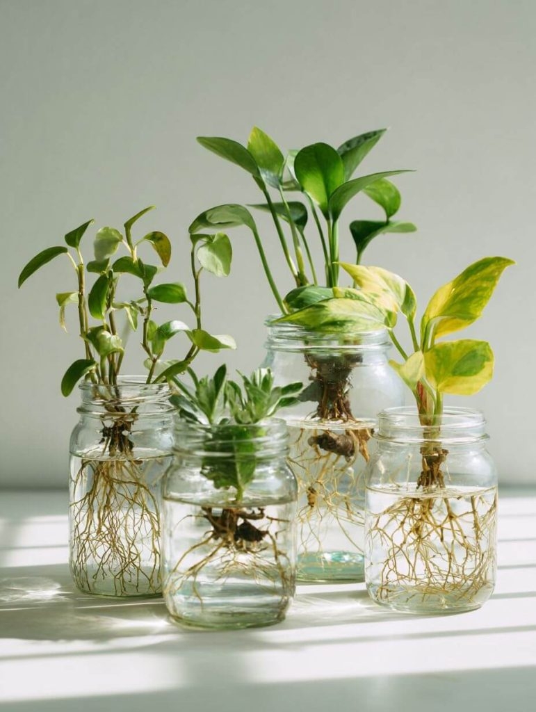 My Favorite Dirt-Free Gardening Trick: Growing Plants in Water