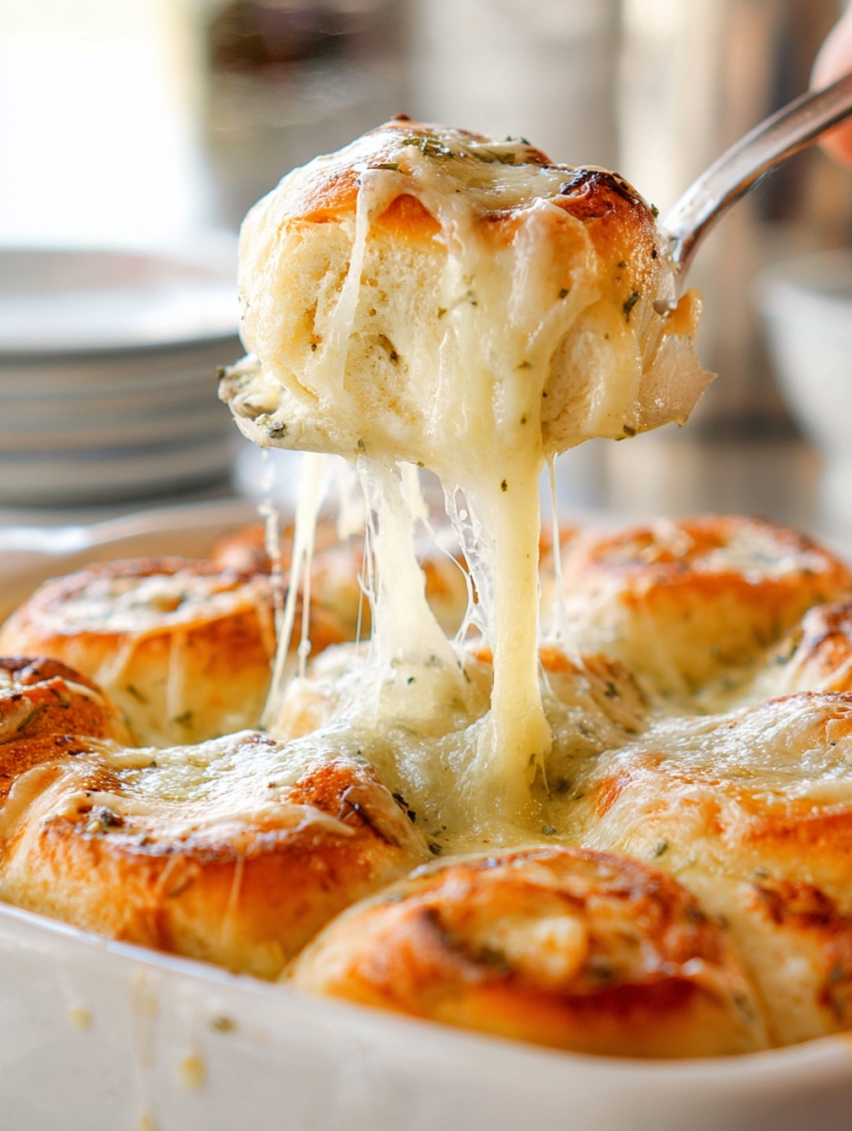 Stuffed Garlic Cream Cheese Rolls
