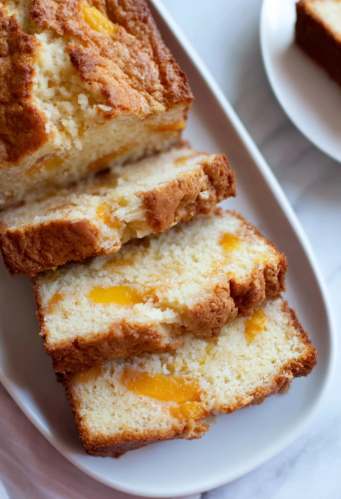 The Peaches & Cream Cheese Loaf That Feels Like Home