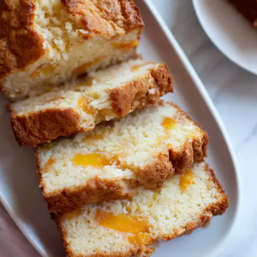 The Peaches & Cream Cheese Loaf That Feels Like Home