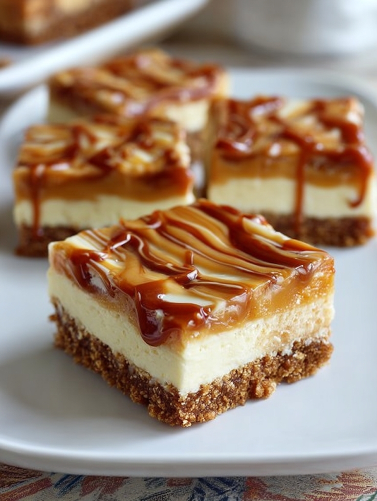 These Caramel Cheesecake Bars Don’t Play Around