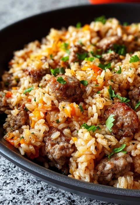 Cozy Italian Sausage and Rice Skillet — One Pan, Zero Fuss