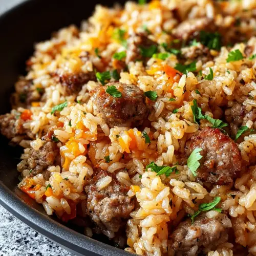 Cozy Italian Sausage and Rice Skillet — One Pan, Zero Fuss