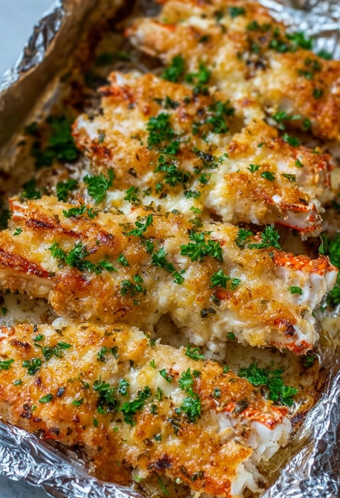Baked Crab Legs with Butter Sauce