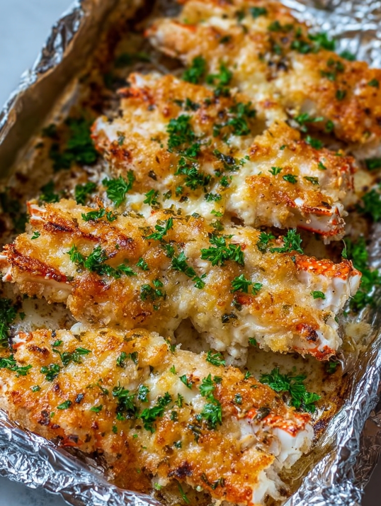 Baked Crab Legs with Butter Sauce