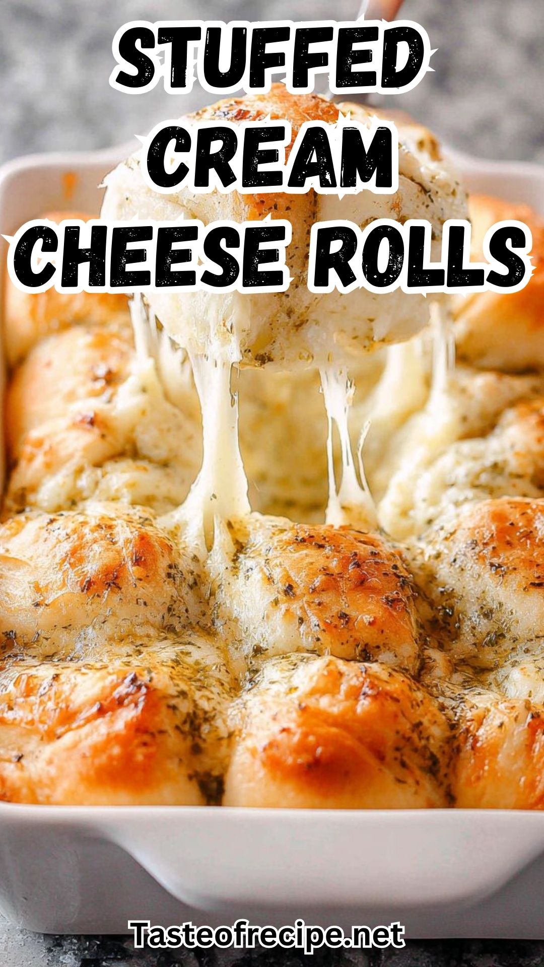 Stuffed Garlic Cream Cheese Rolls