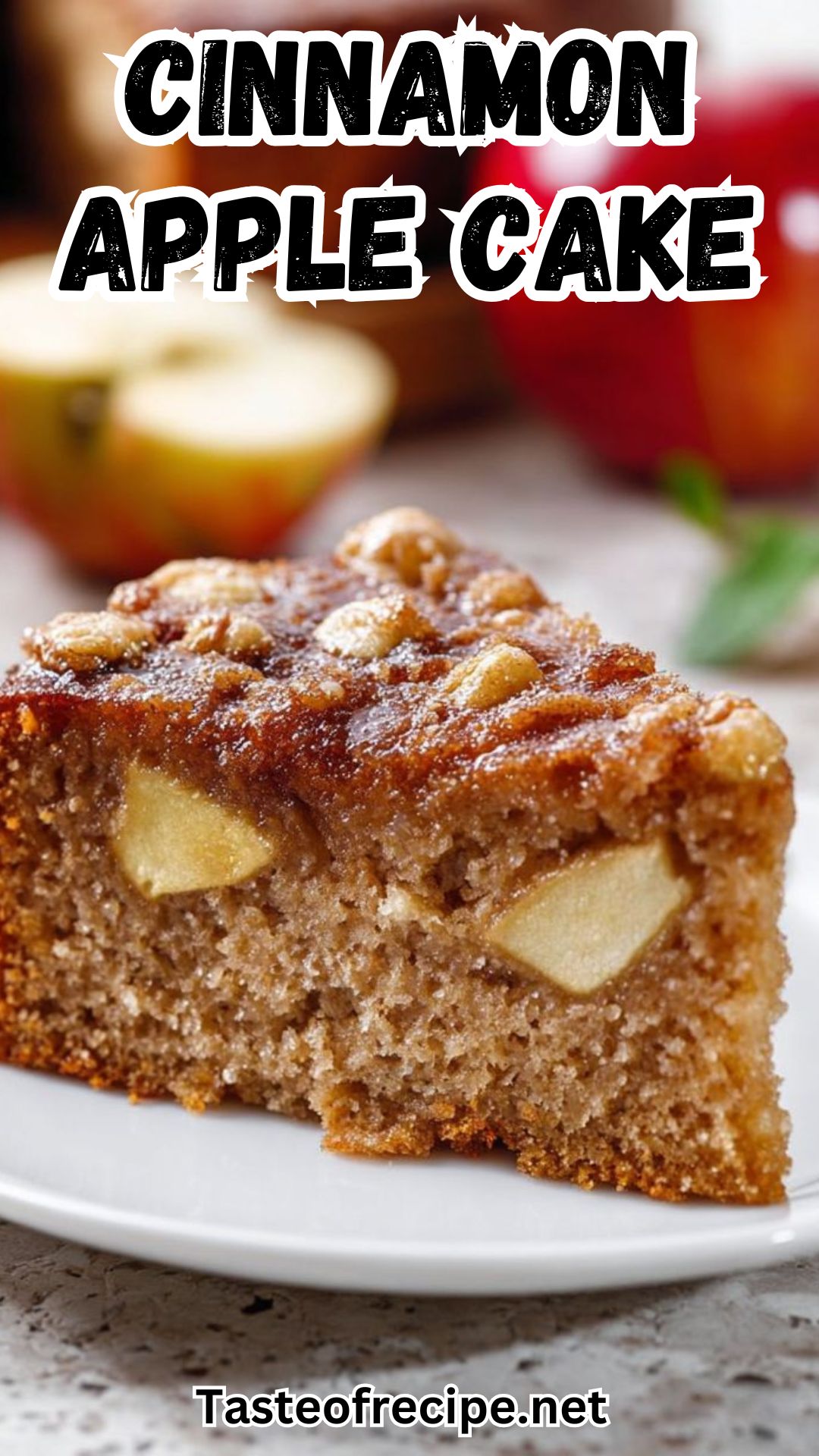Cinnamon Apple Cake (No Frosting Needed!)