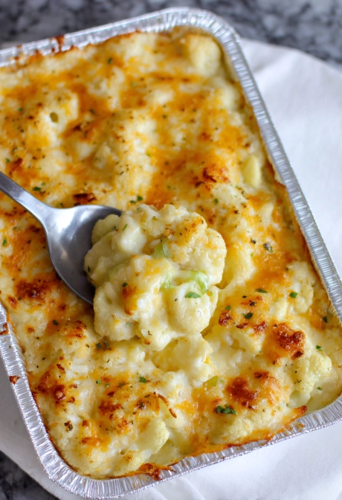 Cheesy Cauliflower Casserole (AKA the Side Dish That Steals the Show)
