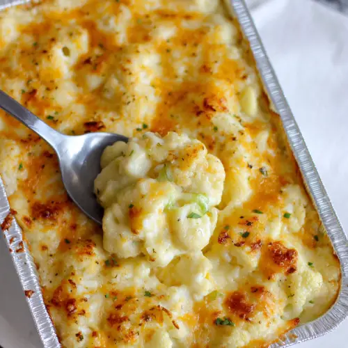 Cheesy Cauliflower Casserole (AKA the Side Dish That Steals the Show)