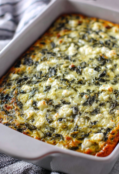 Honestly? This Spinach Feta Casserole Saved Me from Ordering Takeout Again